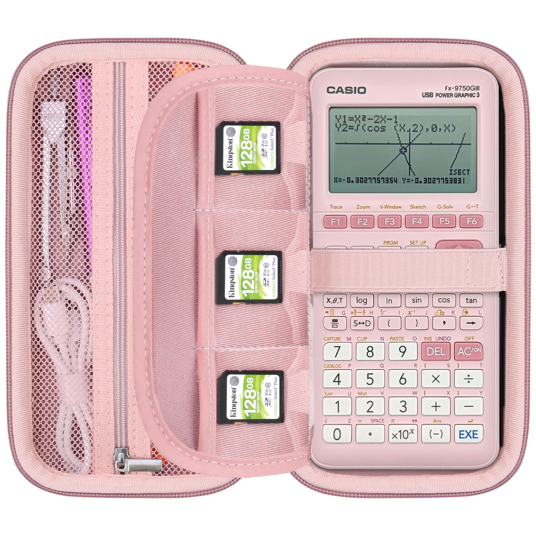 Elonbo Carrying Case for Casio fx-CG50 PRIZM/fx-9750GIII Color Graphing Calculator/ 991ES Plus/ 991CW/ 115ES Plus/ 300ES/ 300MS Standard Scientific