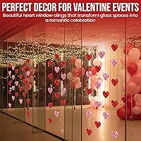 Vista 7 de Iconikal 200 unidades de calcomanías de vinilo reutilizables para ventanas de cristal, decoración escolar de oficina en casa