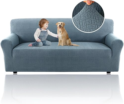 Miniatura 13 de H.VERSAILTEX 2025 Funda de sofá de jacquard de 1 pieza, fundas de sofá de alta elasticidad, protector de muebles antideslizante, funda de sofá suave