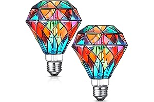 Stained Glass LED Light Bulb: Illuminate Your Space with True Colors