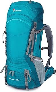 MOUNTAINTOP 55/80L Zaino da Hiking Zaino Trekking da Uomo Donna Zaino Unisex per Viaggio Escursionismo Montagna Campeggio Alpinismo Grande Capacità-5820