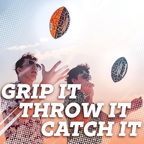 Miniatura 8 de Wave Runner Grip It - Balón de Fútbol Americano Impermeable de Tamaño Junior, Tamaño 9.25, Duradero y Doble Cordón, Perfecto para Accesorios de