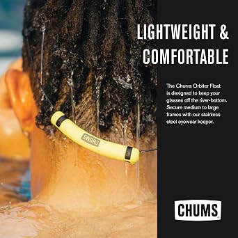Chums Orbiter Float Eyewear Retainer - Lightweight Stainless Steel Cable Glasses Strap