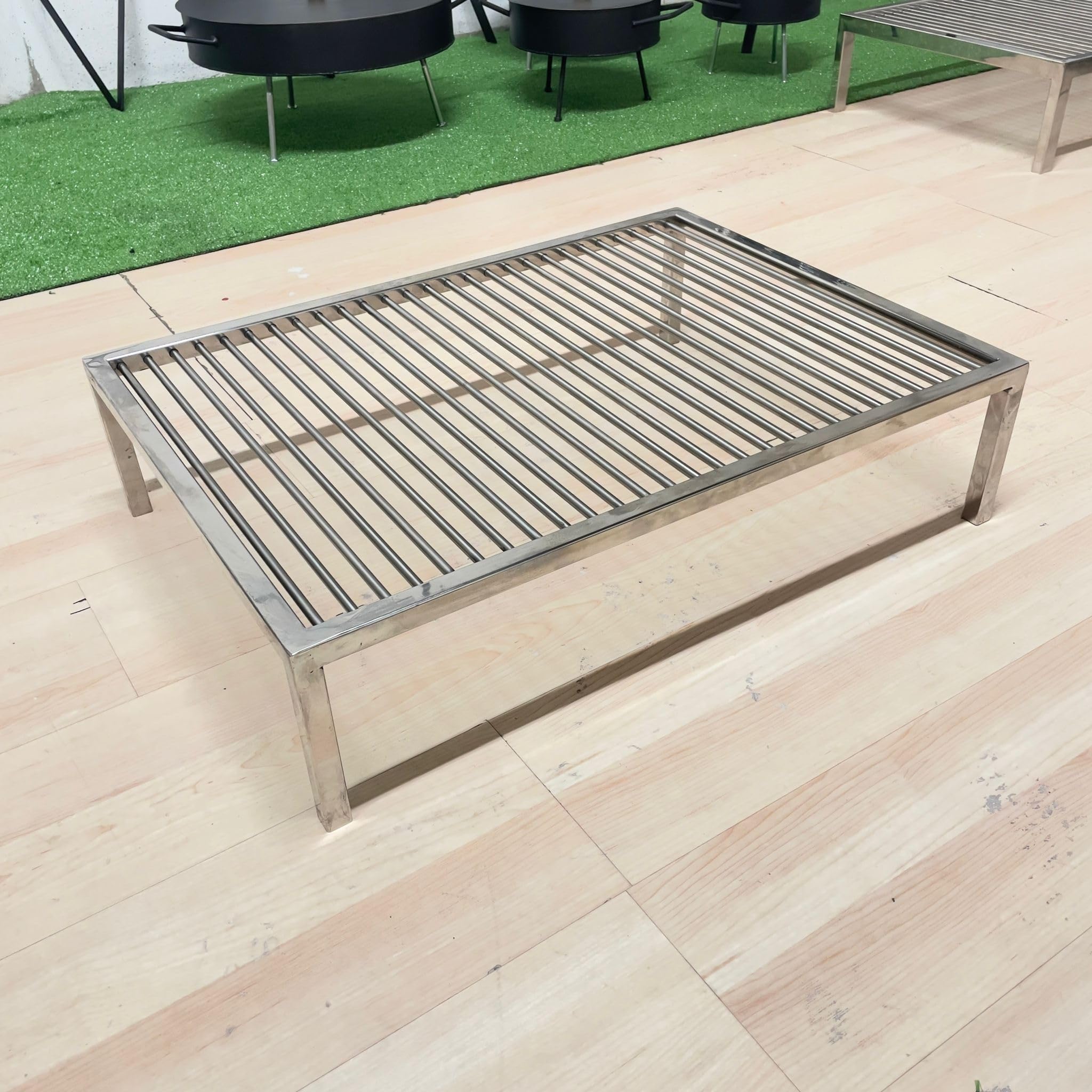 NIC STORE BBQ Parrilla Premium Argentina de Hierro - Varilla 8mm Flotante - Super Resistente - Varios Tamaños - 80x50cm
