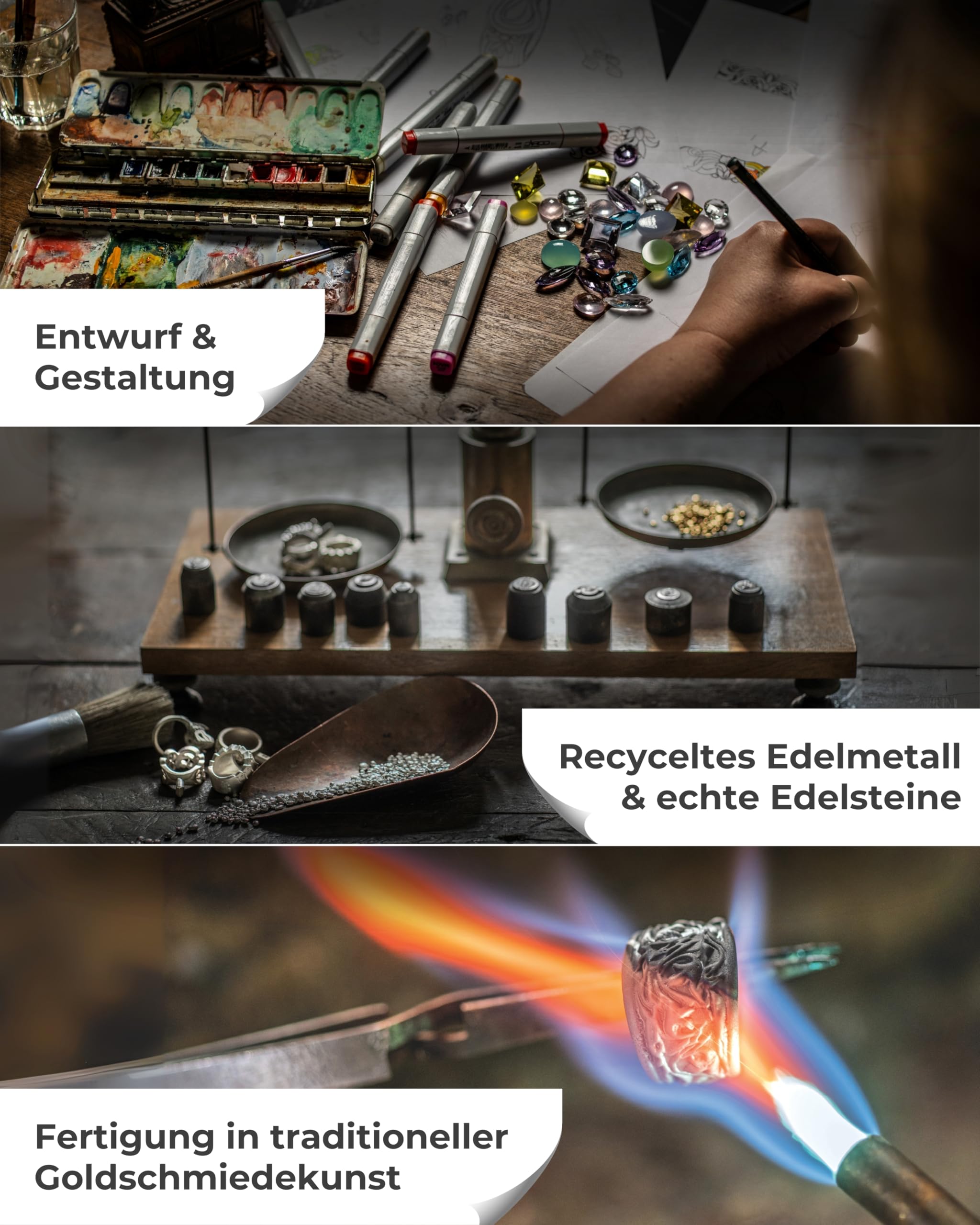Drachenfels "Meeresrauschen" Oktopus-Ring I Größen 54–60 I Edler Damenring aus nachhaltigem 925 Sterling Silber I Nickelfreier Silberring inkl. Verpackung I In Goldschmiedequalität gefertigt