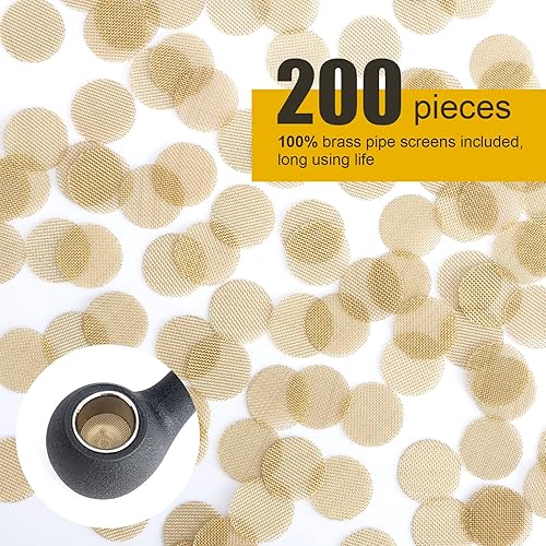 Miniatura 8 de Scotte 200 pantallas de tubo de latón de 3/8 pulgadas, pantalla de filtro de tubo de metal de 0.374 in (0,375 pulgadas) con caja de almacenamiento