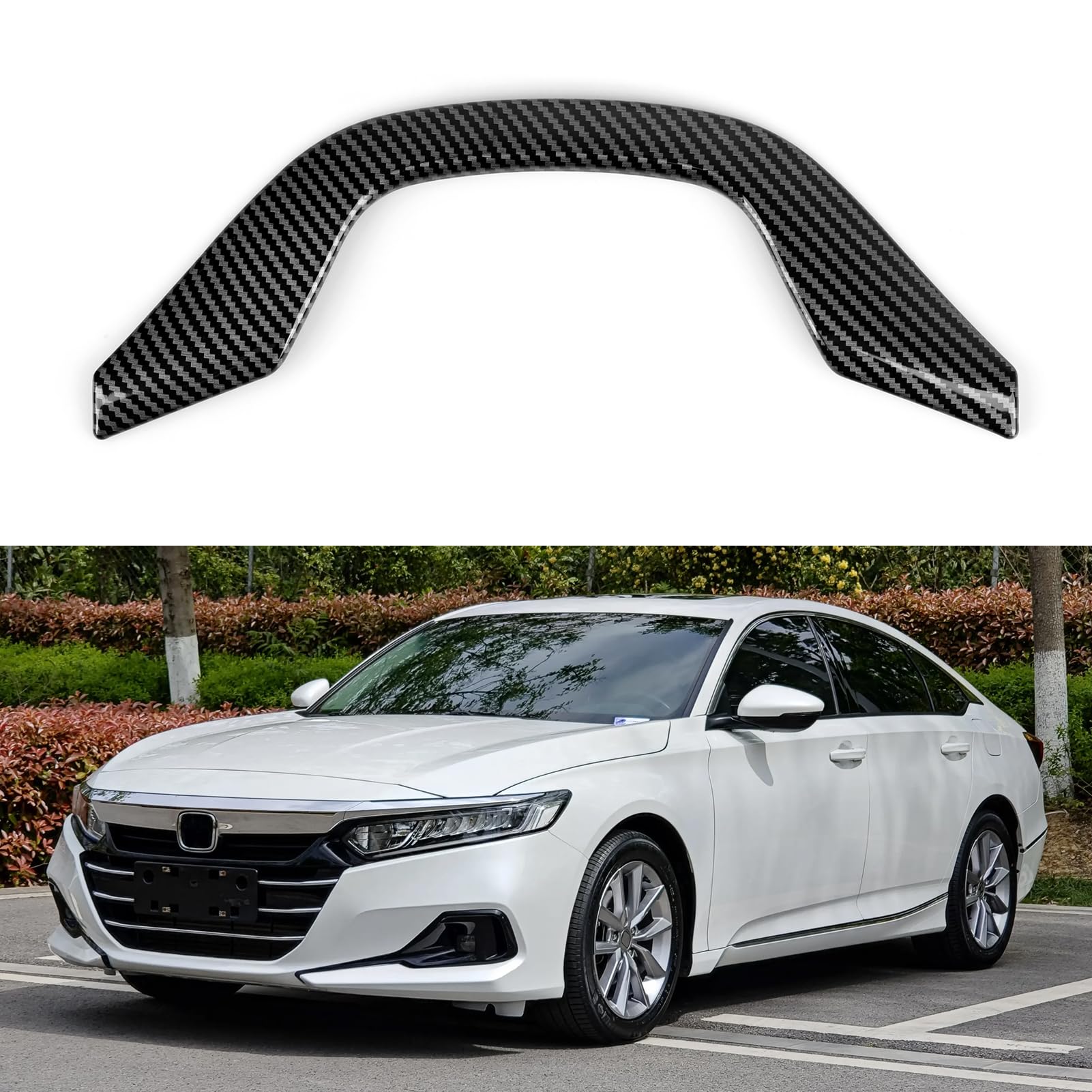 Car SW Trim Decals for 2018-2022 Honda Accord 10th Gen Accessories ABS Carbon Fiber Stickers