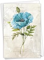 Vista 8 de NobleWorks - Tarjeta de felicitación de condolencias con sobre de 5 x 7 pulgadas (1 tarjeta) Summer Floral - Lirios C10326HSMG