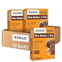 Vista 13 de RXBAR - Barritas de mantequilla de nueces y avena con proteína, aperitivos proteicos, barritas de proteínas, chocolate oscuro con mantequilla