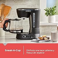 Vista 5 de BLACK+DECKER Split Brew - Cafetera digital de 12 tazas, CM0122, café helado o caliente, programable, toque rápido, mantiene el calor de 4 horas