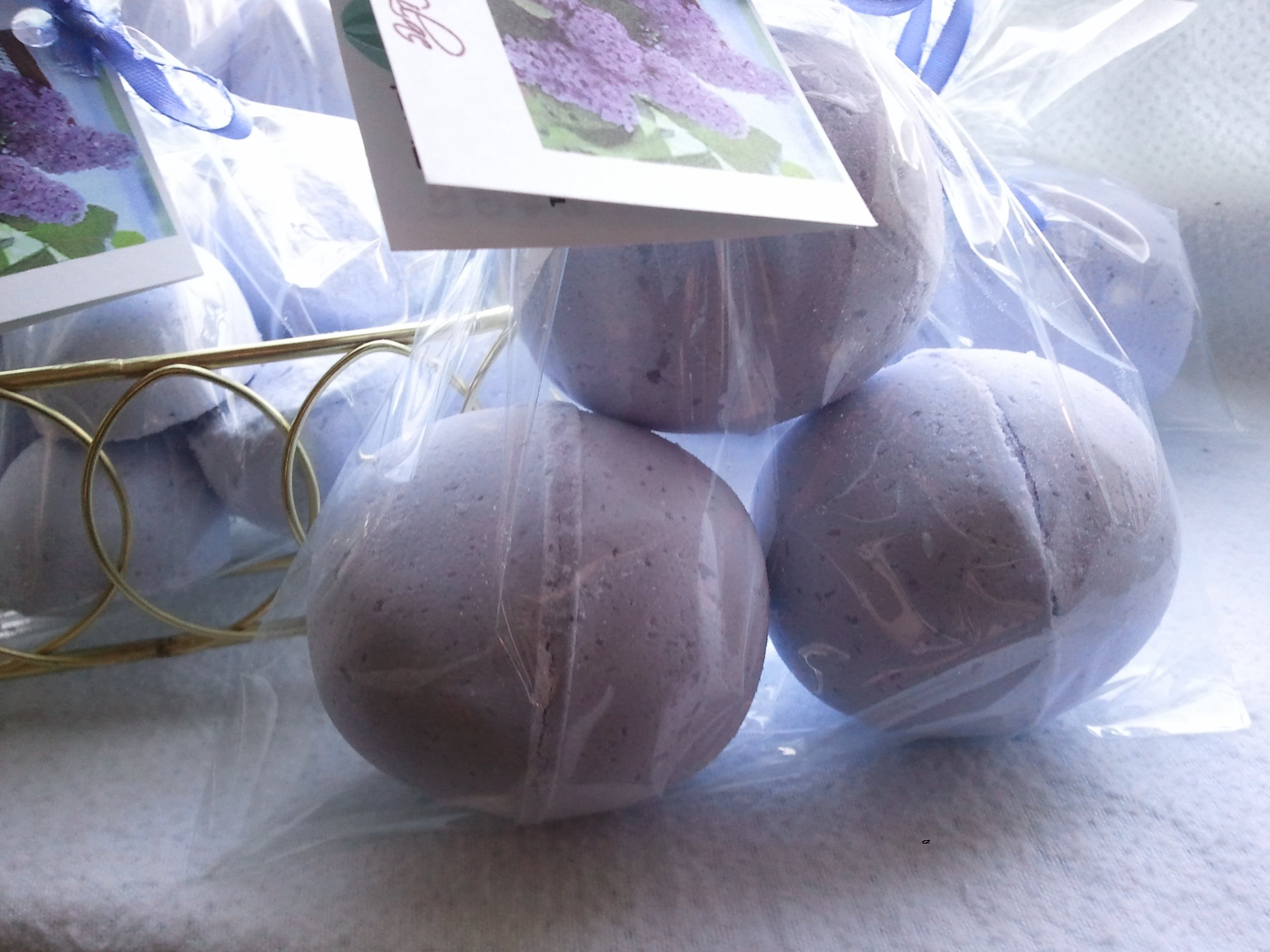 3 Lavender Luxury Bath Bombs, Large 5 oz Each, Handmade with Shea, Mango & Cocoa Butter, Ultra Moisturizing, Individually Hand Wrapped, Great for Dry Skin, All Skin Types.