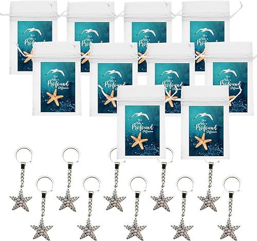 Miniatura 2 de Smiling Wisdom - 10 juegos de regalo de apreciación de historias de estrellas de mar a granel (30 piezas en total) Inspire Uplift personal personal