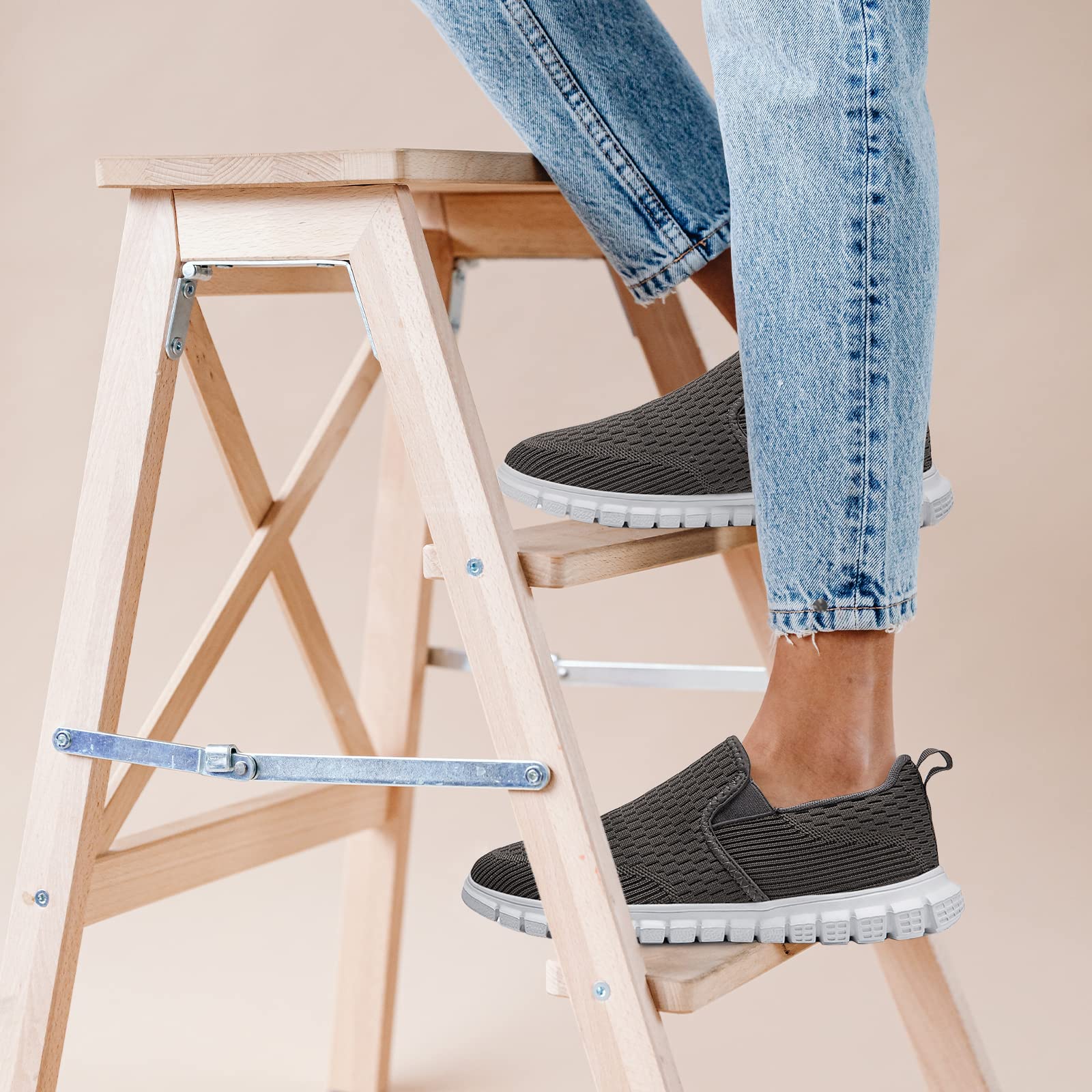 Oltyutc Baskets à Enfiler pour Homme - Chaussures de Course - Chaussures de Tennis - Confortables et Respirantes - Légères - pour Fitness