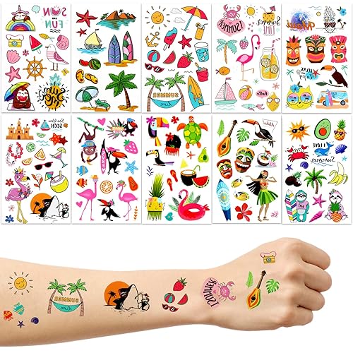 Miniatura 9 de LOMIMOS Spring - 200 tatuajes temporales de mariposa 3D, calcomanías impermeables para niños y adultos, bolsa de regalos (20 hojas)