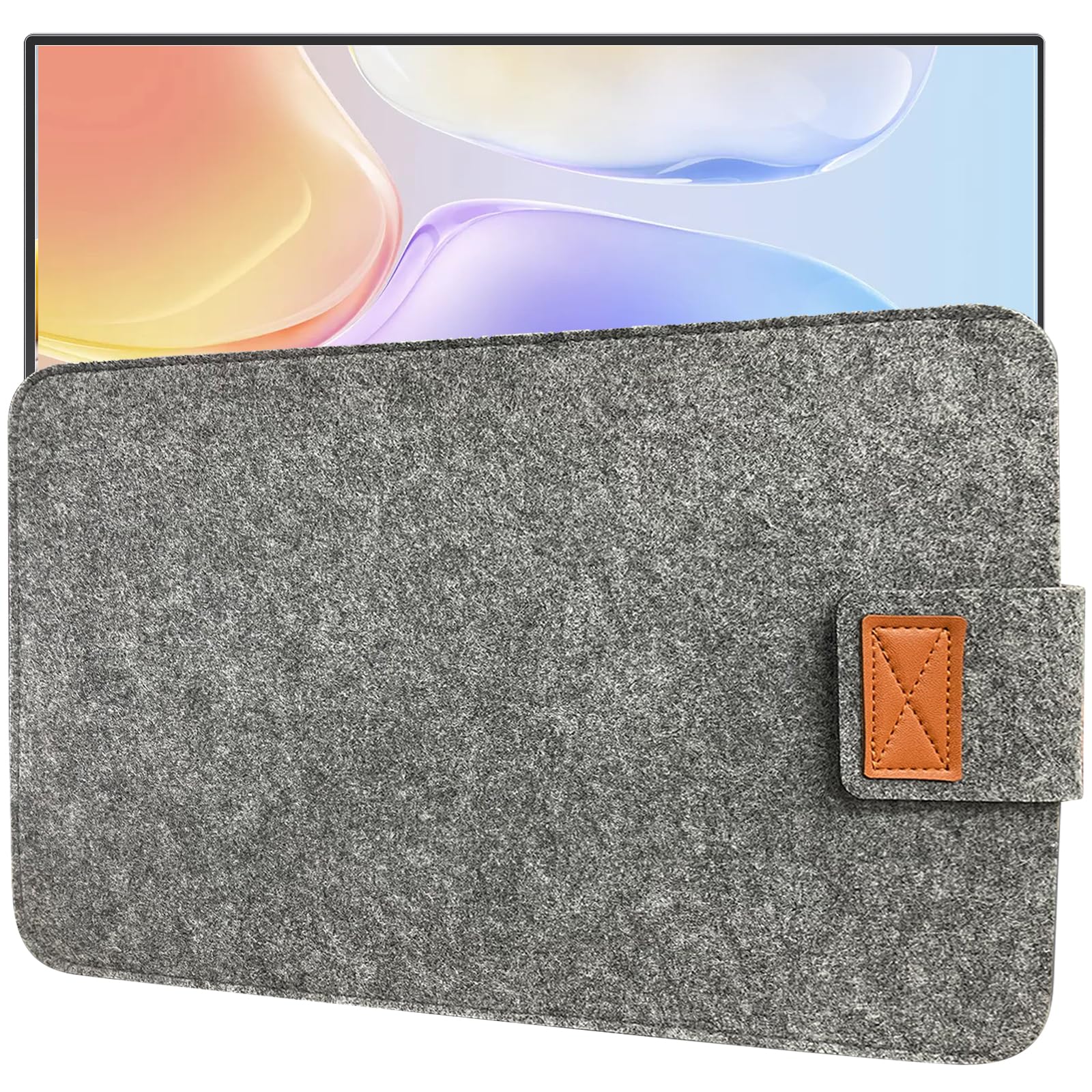 Felt Sleeve Storage Bag Laptop Sleeve Case Storage Bags, Felt Portable Notebook Tablet PC Case Protective Bag, Slim Envelope for 22-23.8 Inch Laptop Portable Monitor Cases