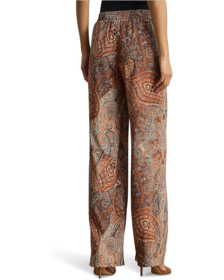 Lauren Ralph Lauren Paisley Crepe Wide-Leg Pants - #2 of 4