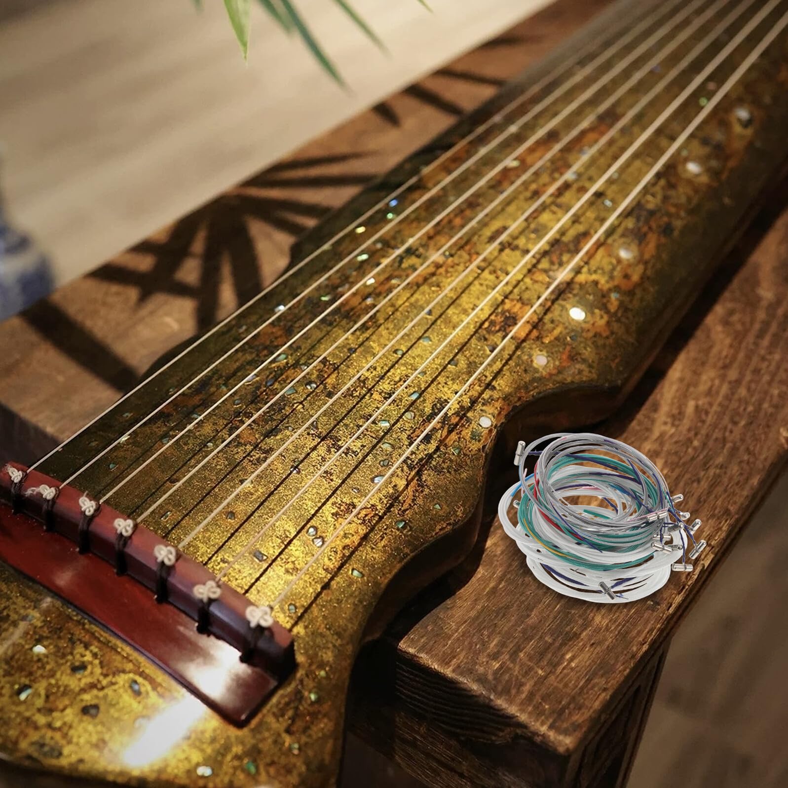 21 Pezzi Corde Guzheng in Nylon da Parti Ricambio per Strumenti Musicali Cinesi Cordper Principianti per Pratica e Apprendimento Zither