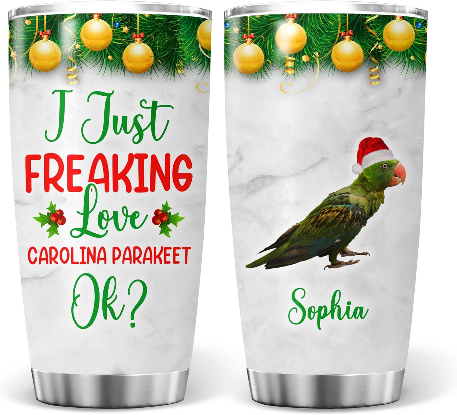 kobalo Personalized I Just Freaking Love Carolina Parakeet