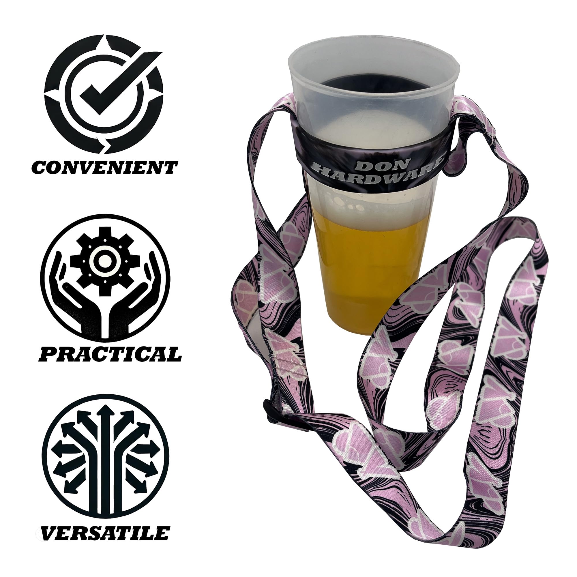 Don Hardware, Festival Cup Holder Beer Lanyard, Water Tumbler Bottle Accessories Coffee Tumblers - Image 2