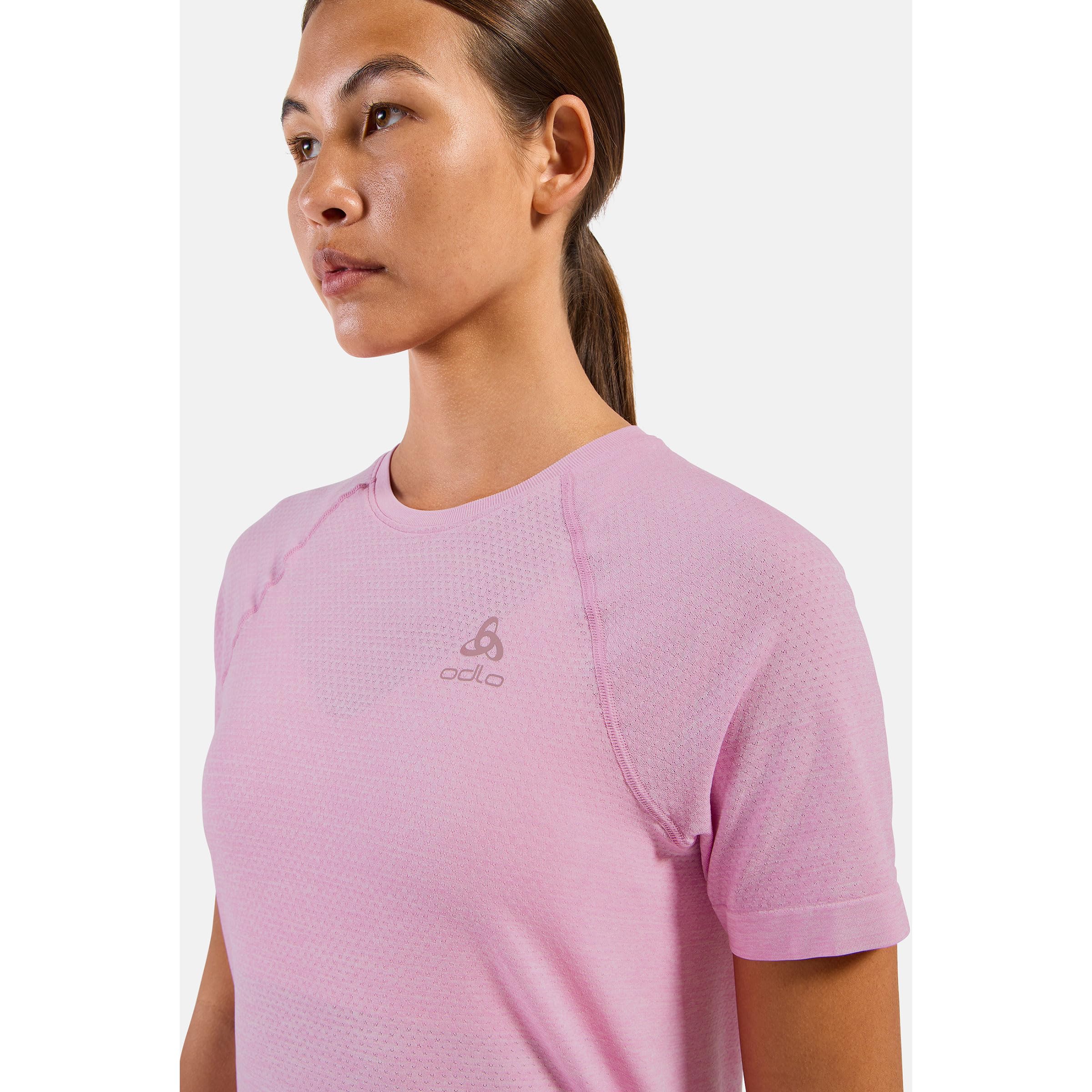 Odlo Essential Seamless koszulka do biegania damska różowa - Hyper pink L