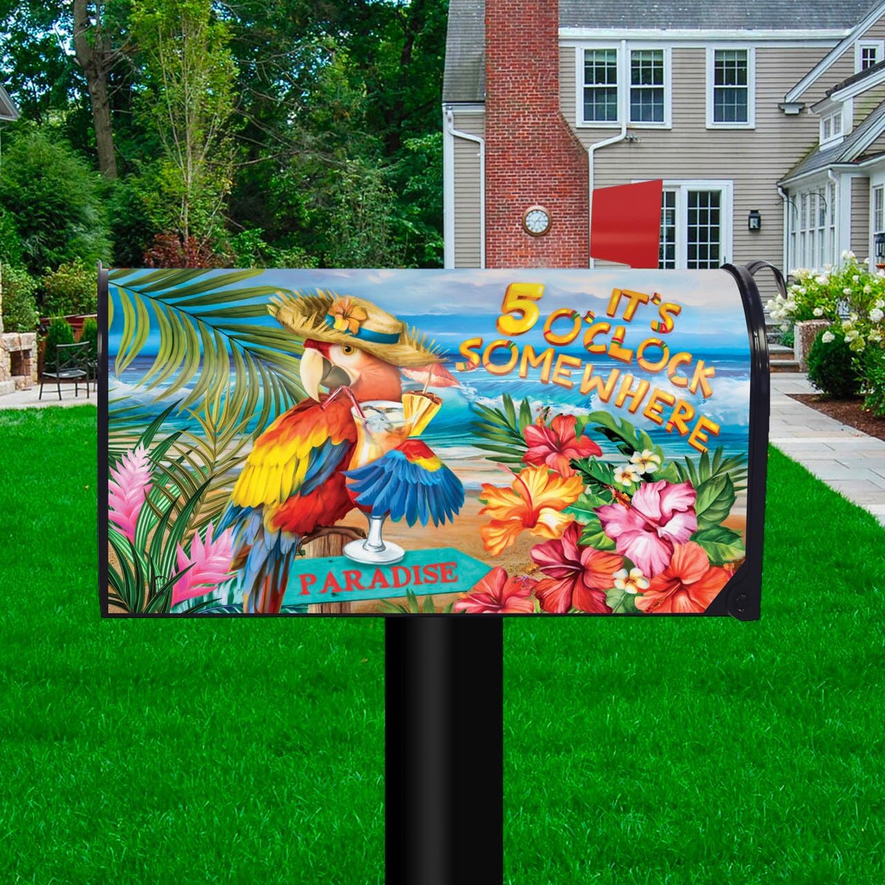 Briarwood Lane 5 O'Clock Paradise Summer Mailbox Cover