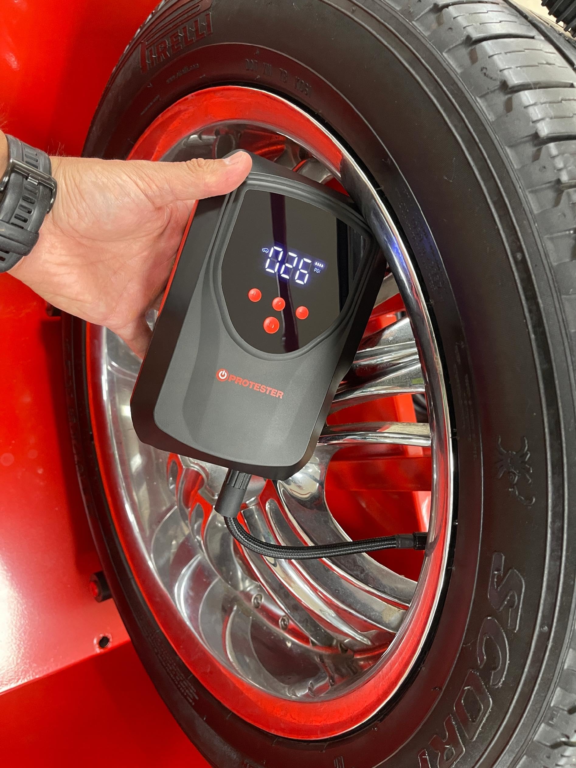 URZĄDZENIE ROZRUCHOWE/POWERBANK Jump Starter 15800mAh Booster Z KOMPRESOREM