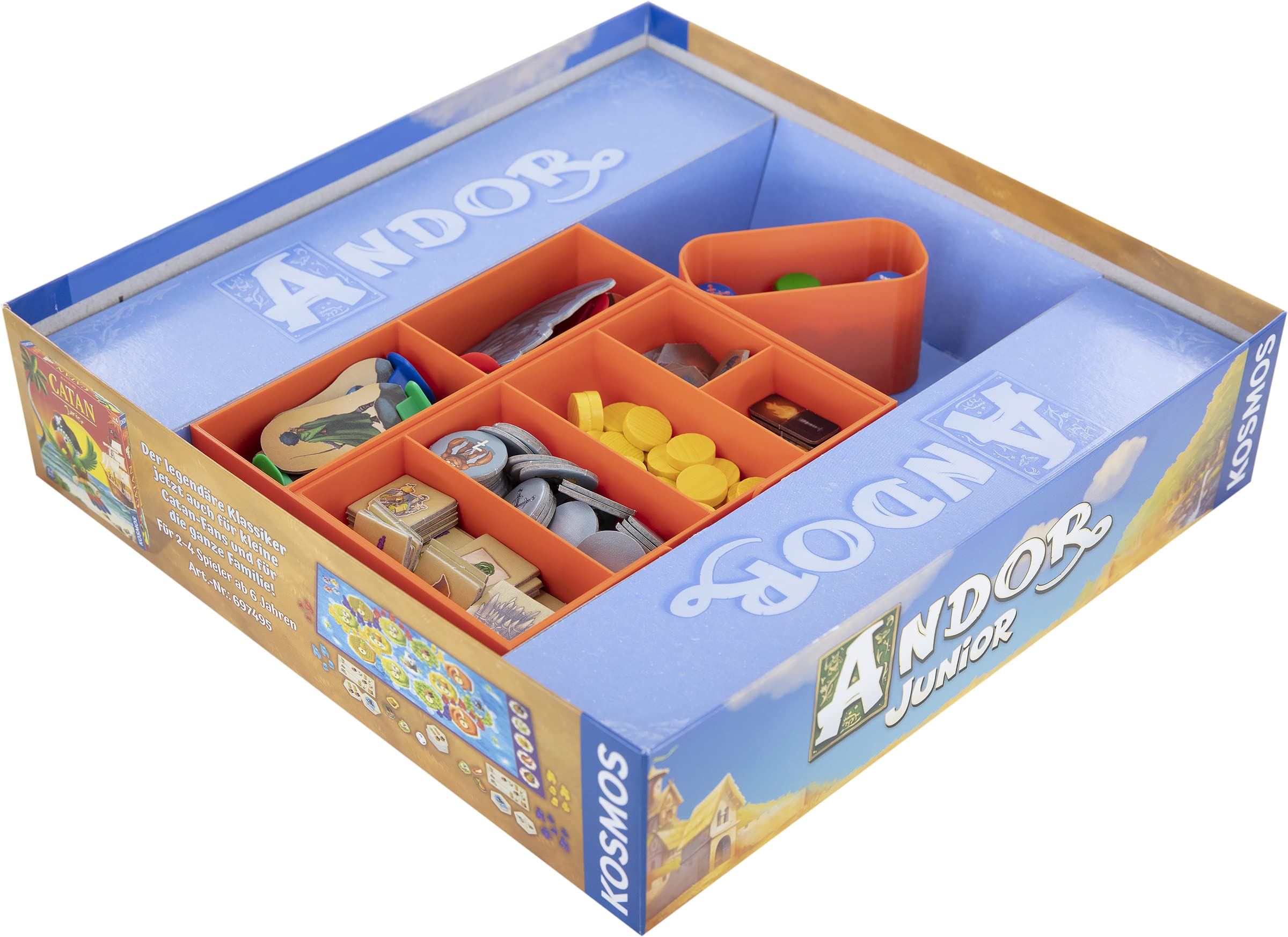 Feldherr Organizer Per Gioco Da Tavolo Andor: The Family Fantasy Game, Vassoi In Plastica E Topper In Schiuma, Made In Germany - 2
