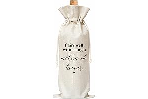 Exquisite Matron of Honor Wine Gift Bag: A Grandiose Proposal Unveiled