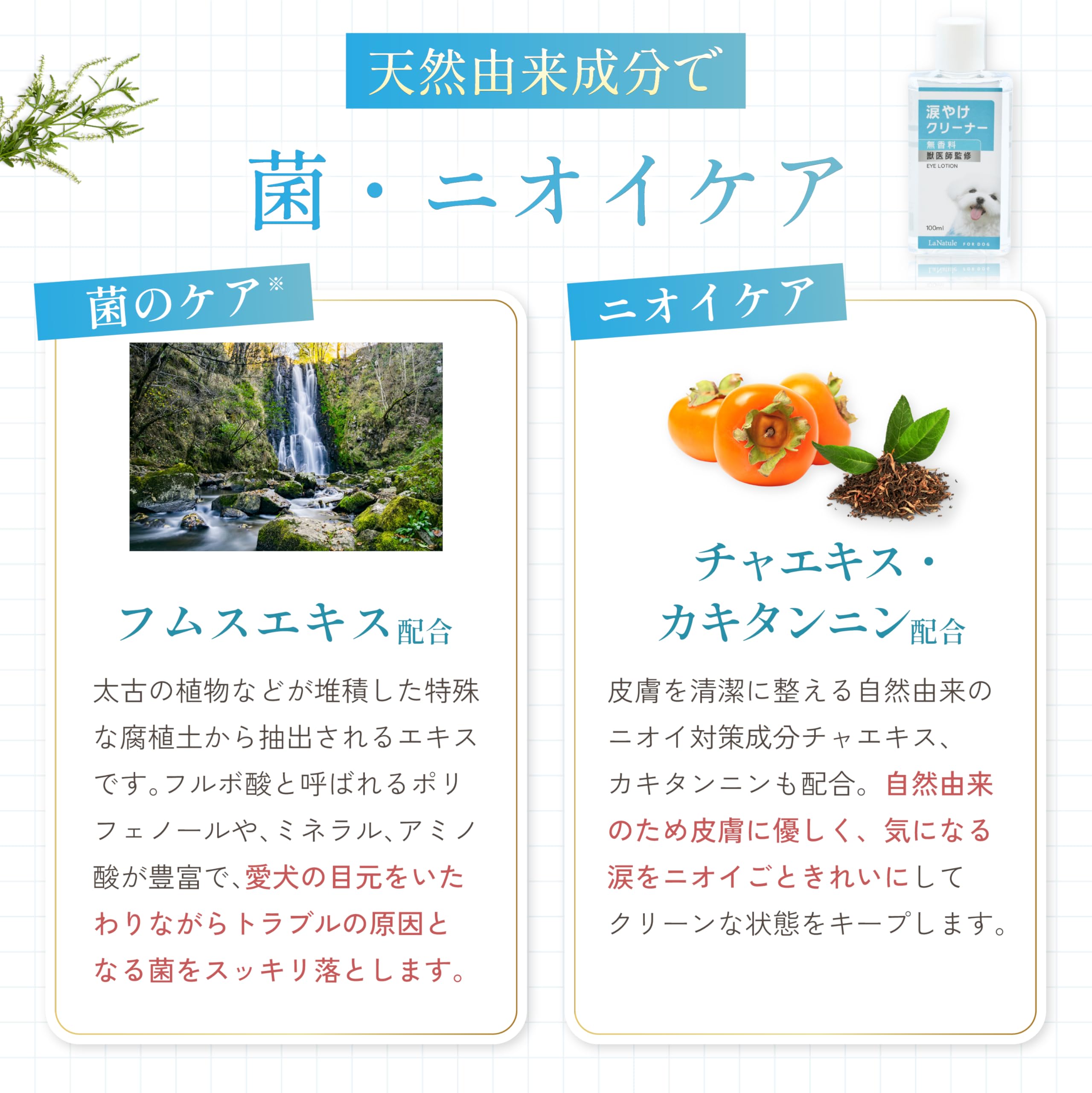 Amazon | 【獣医師監修】涙やけ クリーナー 液 犬 猫 LaNatule