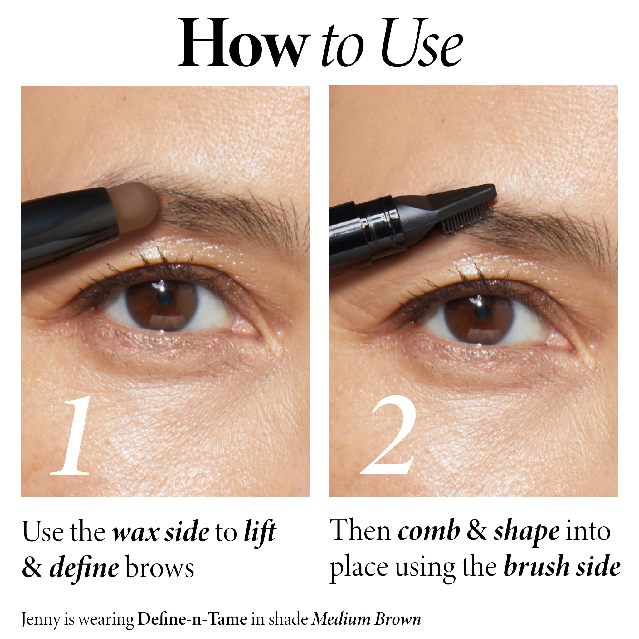 LAURA GELLER NEW YORK Define-n-Tame Brow Lifting Stick - Laminated Full Brows - Brow Wax - Blonde, 01 Blonde, 17 g (Pack of 1) - Image 3