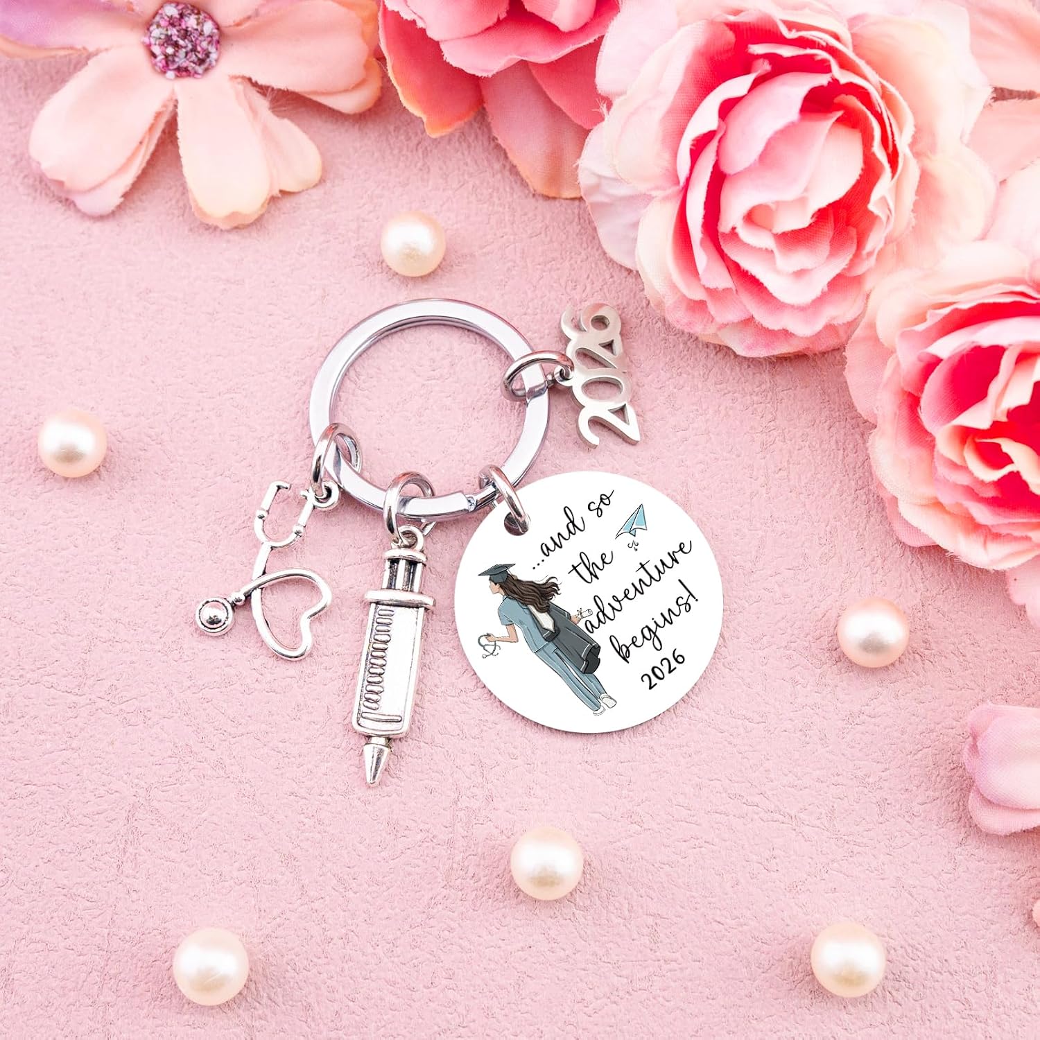 Nursing Graduation Gifts For Her Girls Nursing Gifts For Nurses Women Cute Nurses Student Keychain For Graduates Future Nurse gifts From Friends Nurse Week Gift For Female