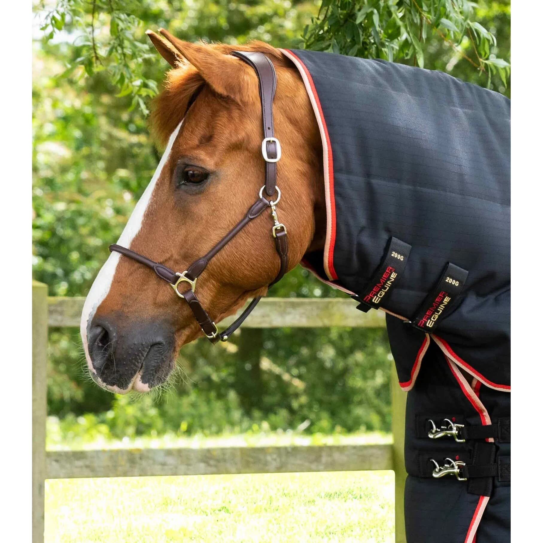 Coperta da scuderia per cavalli con copricollo Premier Equine Stable Buster 450 g