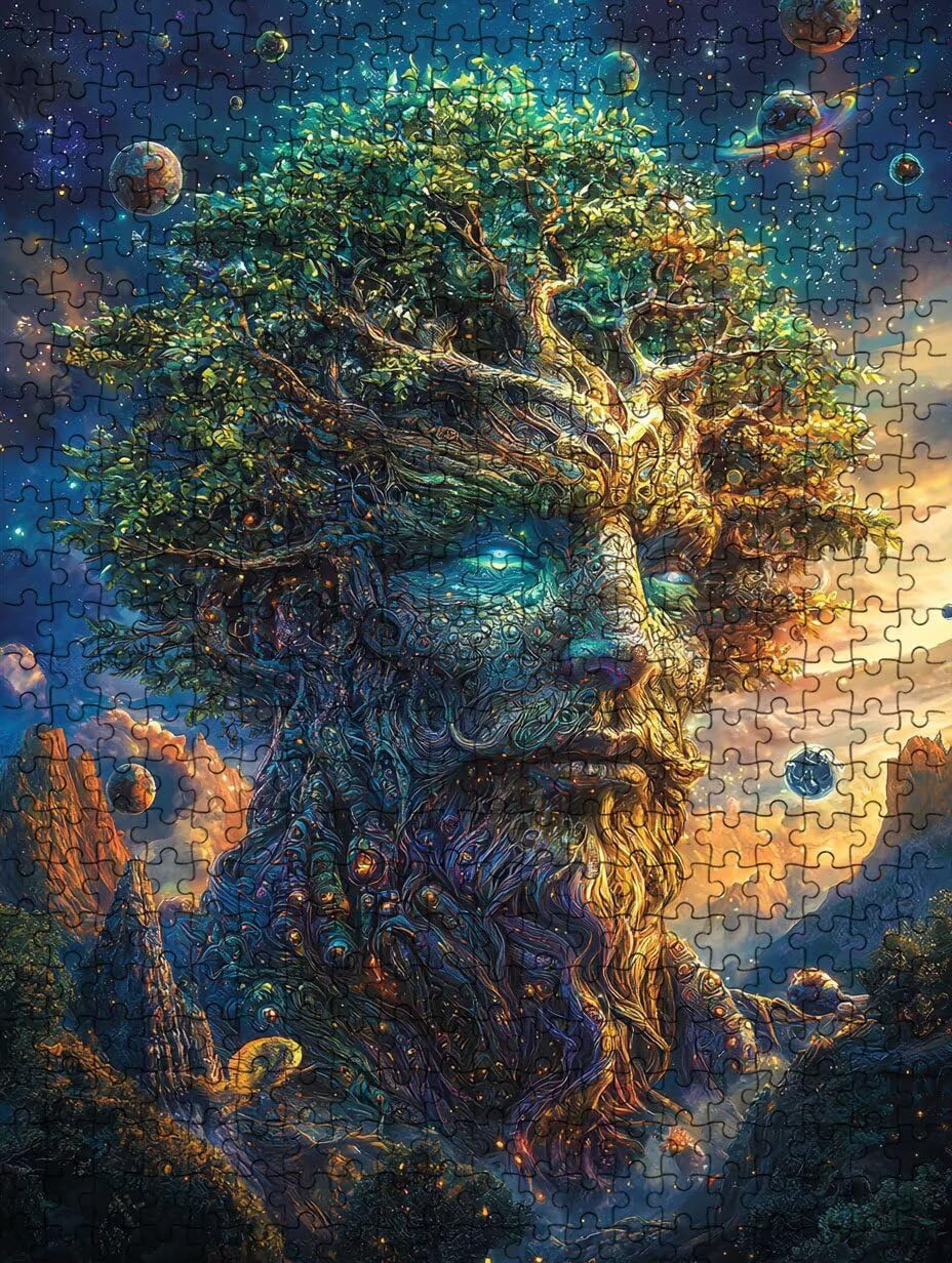 Puzzle 2000 Pezzi Astratto Albero Demone 3D Puzzle per Adulti Impegnativo, Educa Puzzles Artistico, Divertente E Stimolante Puzzles Decorativo per La Famiglia, Regalo e Decorazione Pareti BXHZW6-160