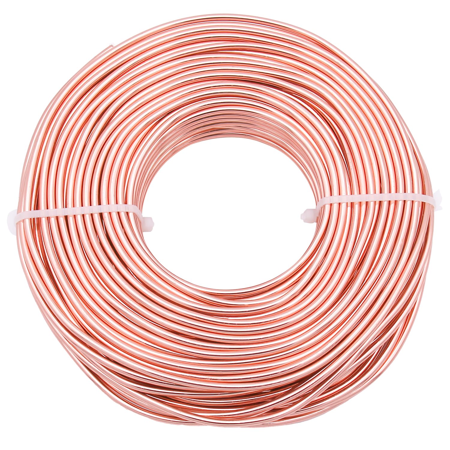 Uxney Aluminum Craft Wire,9 Gauge Champagne Wire for Jewelry Making DIY Crafts & Floral Design, Soft Bendable Metal Wire