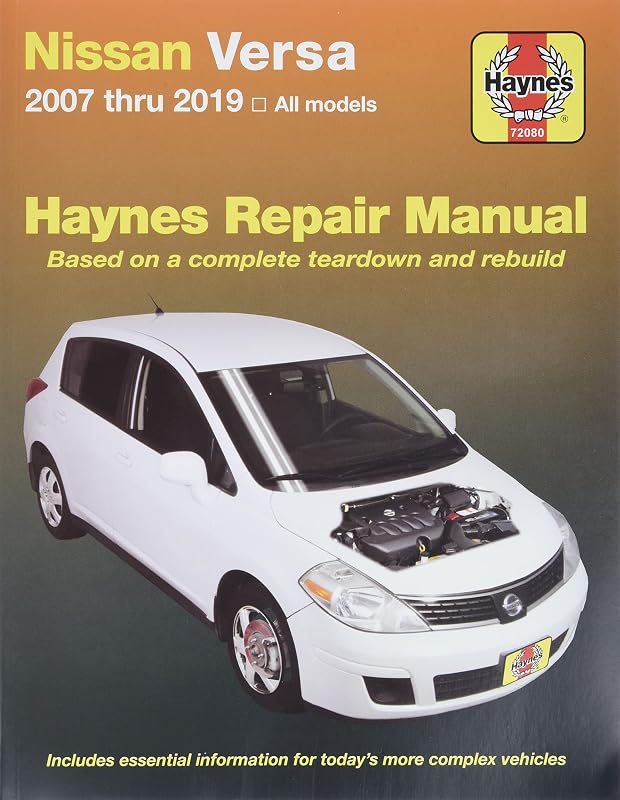 Manual técnico de reparo Haynes para Nissan Versa 2007–2014 – 1 unidade