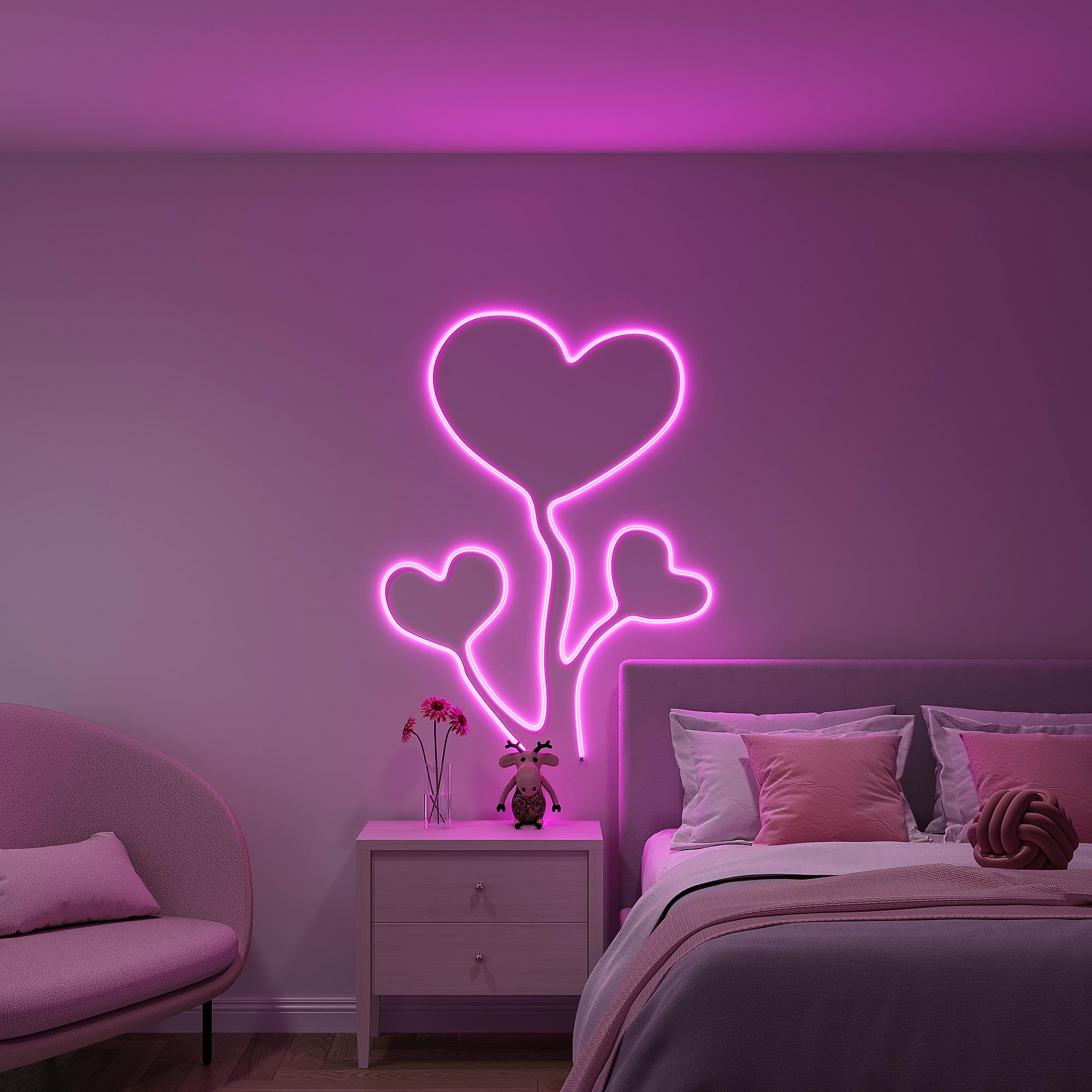 Reality Neon R65583100 paski LED z białym tworzywem sztucznym, 14 W RGB LED, skrócenie 300 cm, pilot zdalnego sterowania