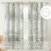 Vista 674 de Cenefas de cocina modernas con patrón de cobre marrón dorado para ventanas, cenefas opacas abstractas de marcas de arañazos y cortinas opacas