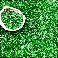 BXI 2.2 lbs Vibrant Blue Polished Glass Aquarium Gravel - Smooth Colorfast Non-Toxic Fish Tank Sand for Betta Tanks, Terrariums, Vases & Fairy Gardens