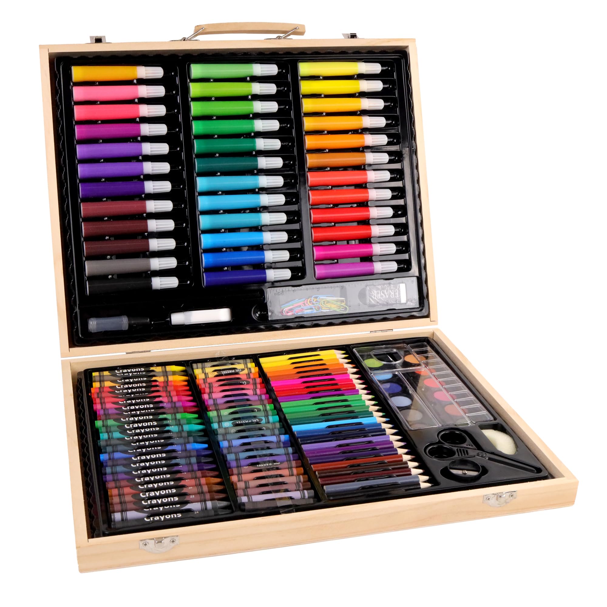 MAIN D'ARTISTE - Mallette De Dessin de 150 Pièces - Loisir Créatif - 030227 - Coloriage - Multicolore - Boite À Dessin - Créativité - Activités Manuelles - Kit Complet - Art Plastiques