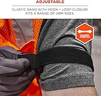 Vista 3 de Ergodyne squids porta insignias/ porta identificación de vinilo con banda.