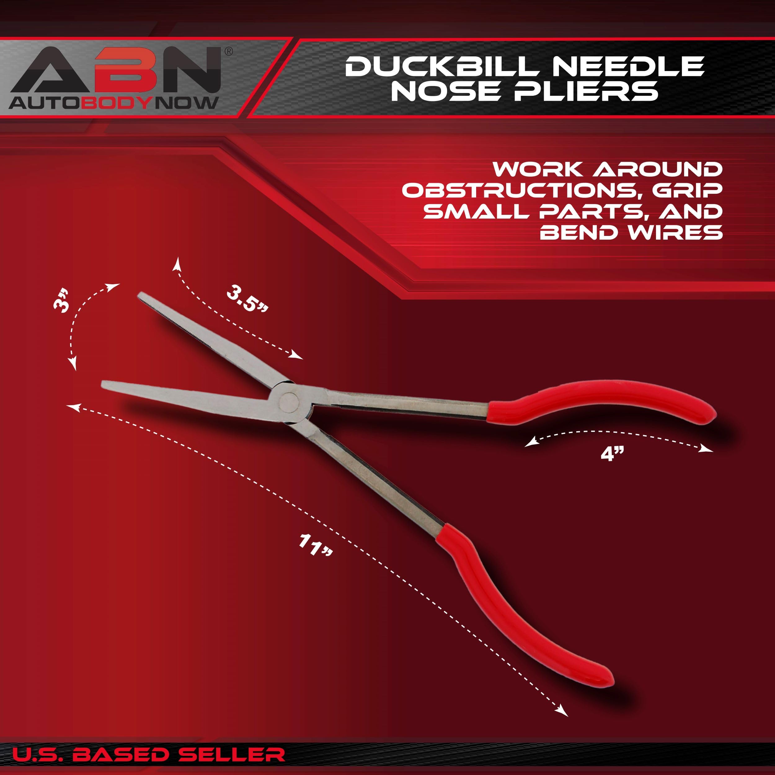 Long Reach 11in Straight Duckbill Nose Pliers For Hard