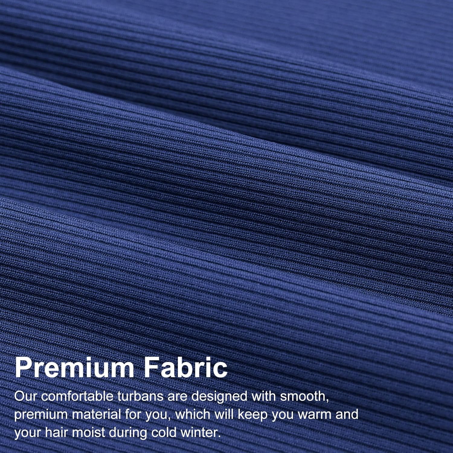 Knotted Headwraps for Women Stretch African Ribbed Turban Head Scarf for Black Women Hair Cancer Chemo Headwear Cap - Image 2