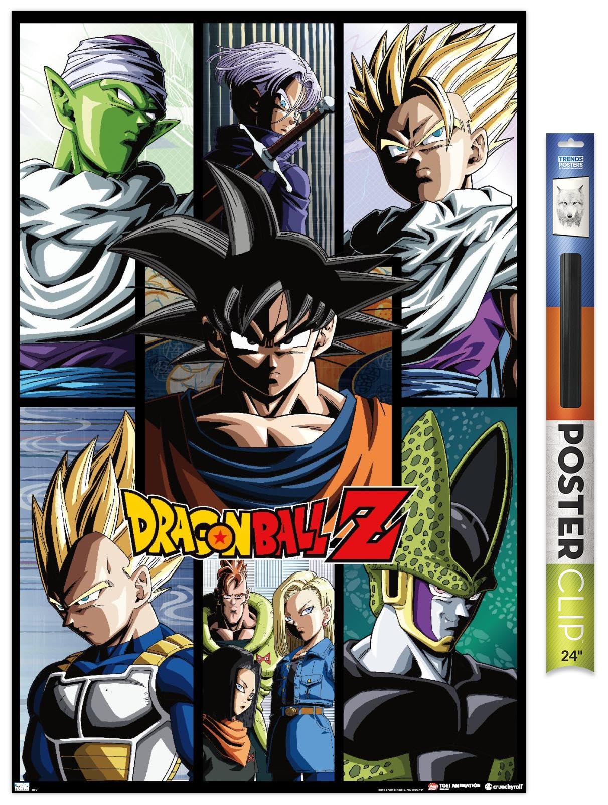 Elevate Your Space with the Dragon Ball Z Grid Wall Poster