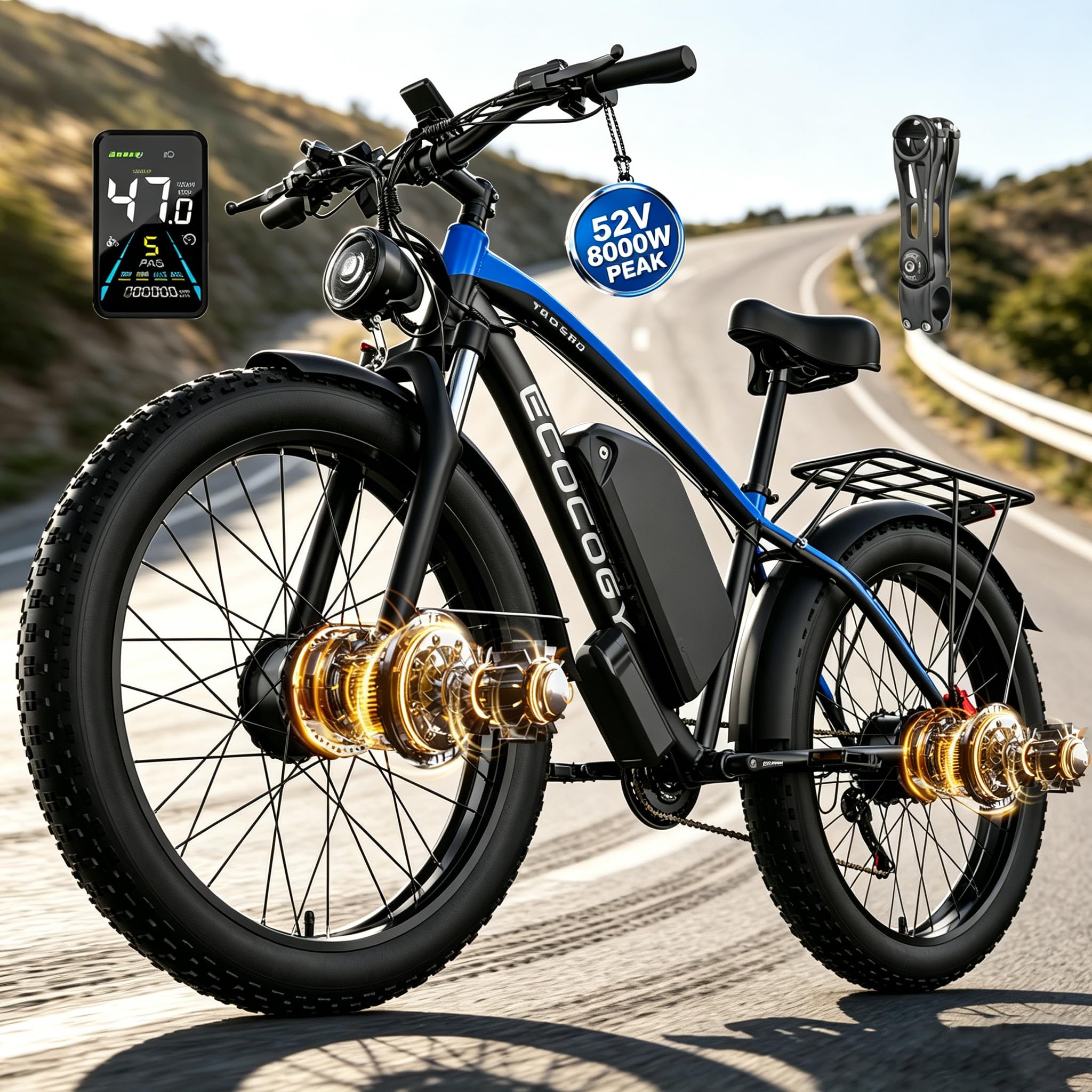 GAMVIRE 8000W Peak Dual Motor Electric Bike