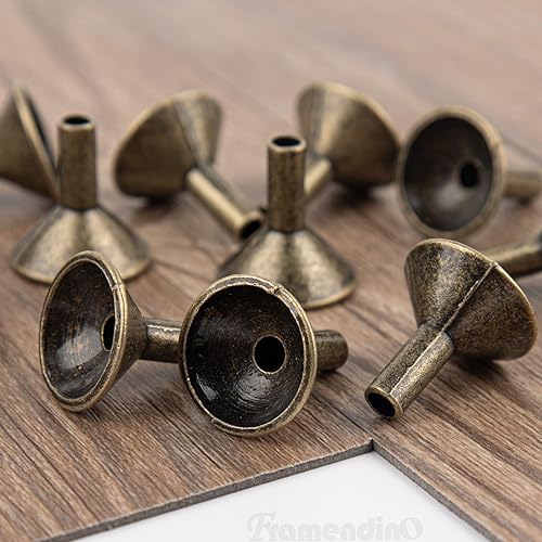 Miniatura 6 de Framendino, Paquete de 12 soportes de metal para quemador de incienso con cono de reflujo