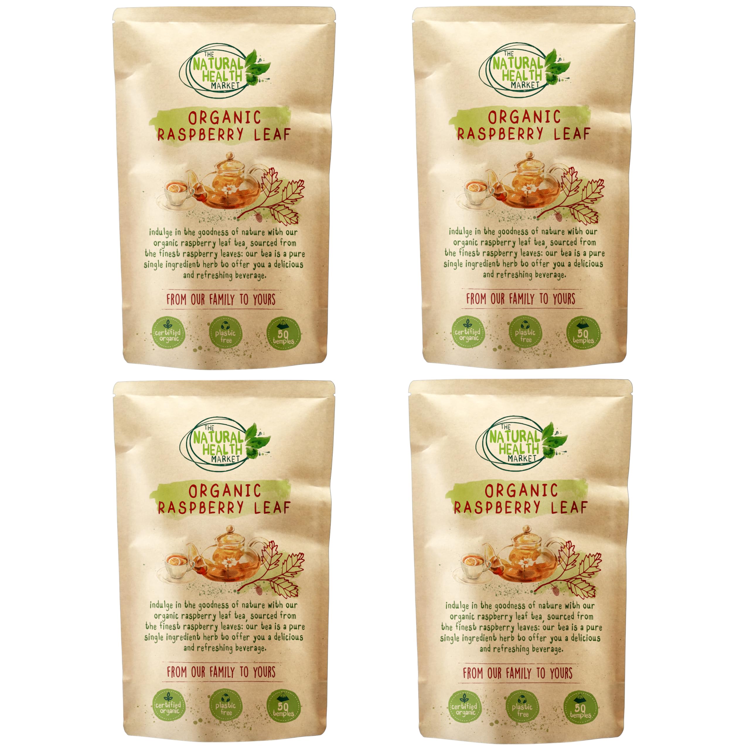 Organic Ginger Tea Bags – Strong Pure Ginger Root Herbal Tea – Plastic-Free & Caffeine-Free – Soil Association Organic – 50 Compostable Tea Bags – The Natural Health Market — view 22