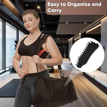 Barbell Cleaning Brush, Barebells Brush for Cleaning Weighted Bars Nylon Brush for Cleaning of Barbell, Weightlifting Bar Flexible Cleaner Strength Training Bars Cleaning Supplies, Black