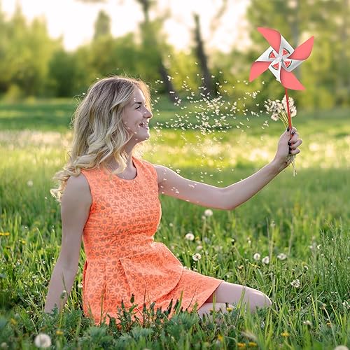 Miniatura 7 de 24 molinetes de papel de bricolaje hechos a mano en blanco para niños y niñas, manualidades de papel de grafiti, trabajo escolar, manualidades en