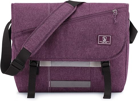 OIWAS Messenger Bag for Women, 17 Inch Laptop Crossbody Bags Men Casual Satchel Shoulder Bag College Travel Office Briefcase