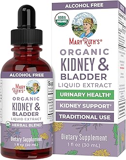 MaryRuth Organics Herbal Supplement Drops | Support Renal & Urinary Systems | Juniper Berry | Cleavers | Dandelion | Hawthorn | Horsetail & Chanca Piedra | Vegan | Non-GMO | 1 Fl Oz